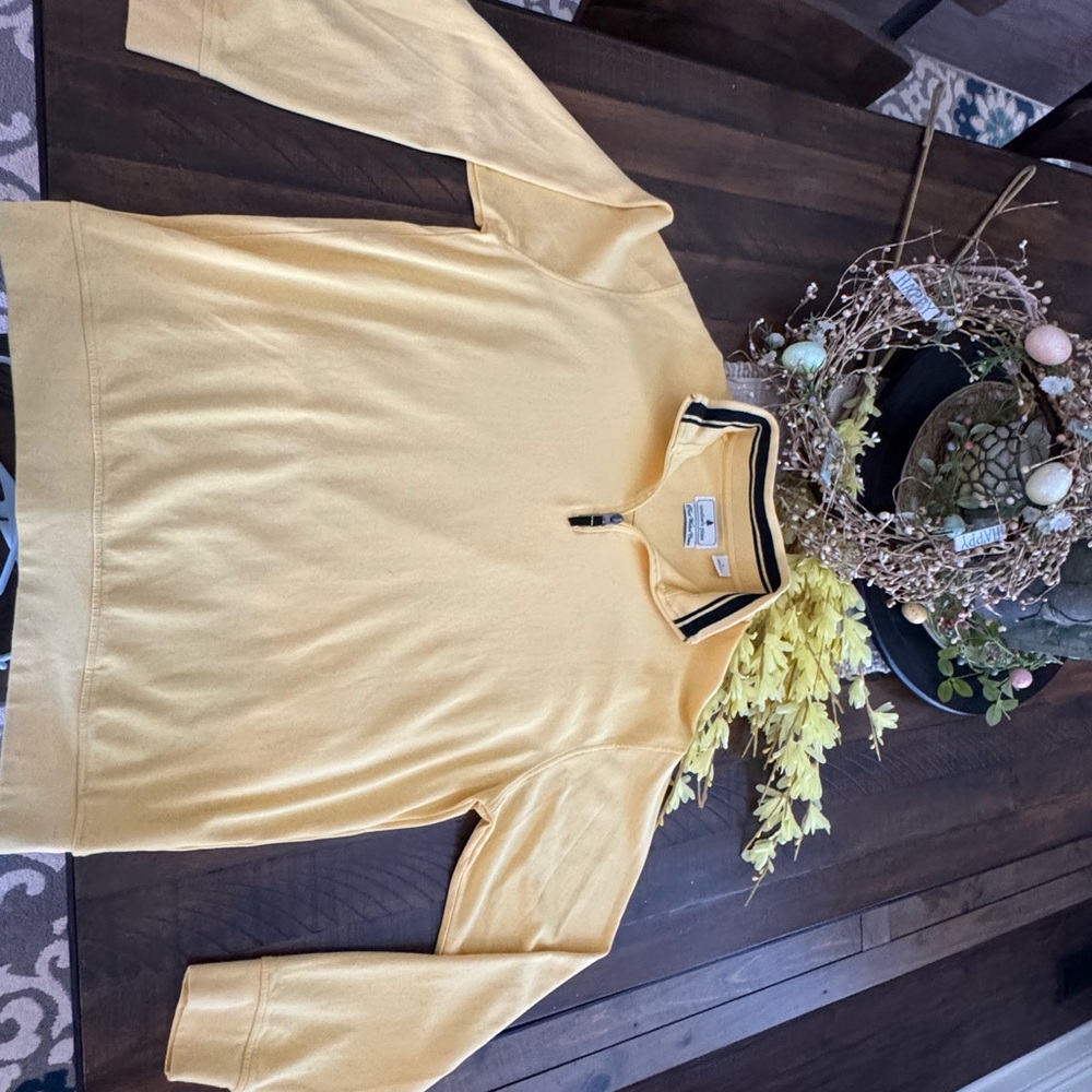 Yellow Half-Zip Men's Sweater